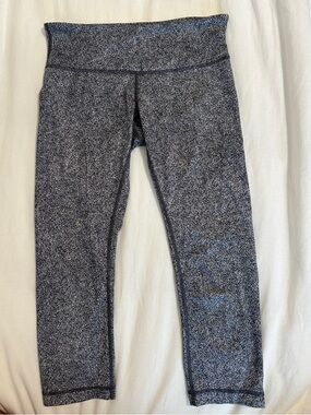 lululemon athletica Speckled Gray Capri Leggings